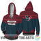 Simple Color Floral Houston Texans Hoodie