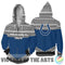 Simple Color Floral Indianapolis Colts Hoodie