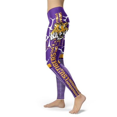 Cool Air Lighten Attractive Kind LSU Tigers Leggings