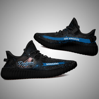 Art Scratch Mystery Los Angeles Dodgers Yeezy Shoes