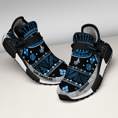 Amazing Pattern Human Race Los Angeles Dodgers Shoes For Fans