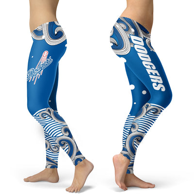 Great Summer With Wave Los Angeles Dodgers Leggings