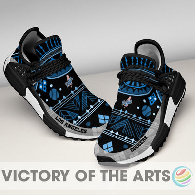 Amazing Pattern Human Race Los Angeles Dodgers Shoes For Fans