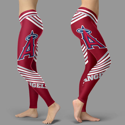 Straight Cute Beautiful Attractive Los Angeles Angels Leggings