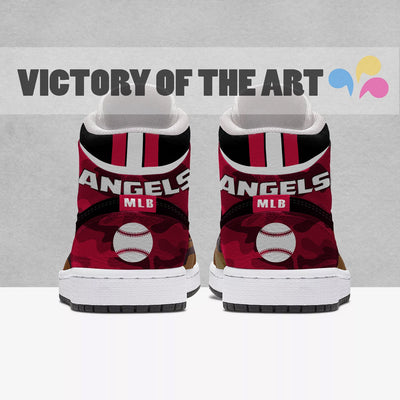 Simple Camo Logo Los Angeles Angels Jordan Sneakers