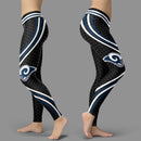 Black Venom Los Angeles Rams Leggings