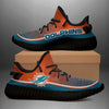 Colorful Line Words Miami Dolphins Yeezy Shoes