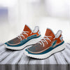 Colorful Line Words Miami Dolphins Yeezy Shoes