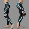 Black Venom Miami Dolphins Leggings