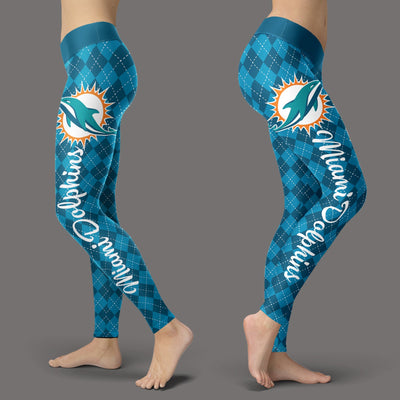 Cosy Seamless Border Wonderful Miami Dolphins Leggings