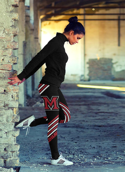 Straight Cute Beautiful Attractive Miami RedHawks Leggings