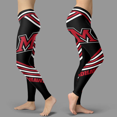 Straight Cute Beautiful Attractive Miami RedHawks Leggings