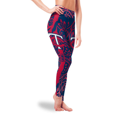 Curly Line Charming Daily Fashion Minnesota Twins Leggings