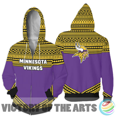 Simple Color Floral Minnesota Vikings Hoodie