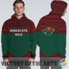 Simple Color Floral Minnesota Wild Hoodie