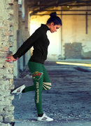 Through Great Logo Spread Body Striped Circle Minnesota Wild Leggings