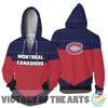 Simple Color Floral Montreal Canadiens Hoodie