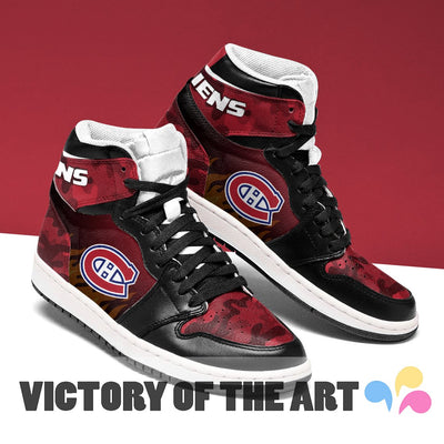 Simple Camo Logo Montreal Canadiens Jordan Sneakers