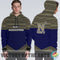 Simple Color Floral Navy Midshipmen Hoodie