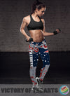 Great Summer With Wave New England Patriots Leggings