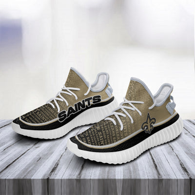 Colorful Line Words New Orleans Saints Yeezy Shoes