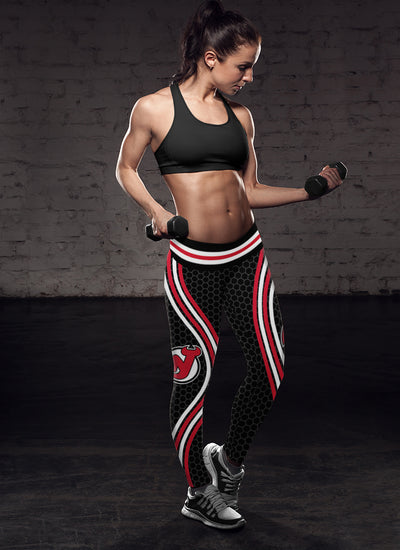 Black Venom New Jersey Devils Leggings