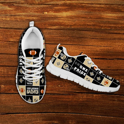 Colorful Pride Flag New Orleans Saints Sneakers