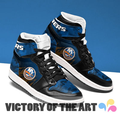Simple Camo Logo New York Islanders Jordan Sneakers