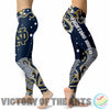 Great Summer With Wave Notre Dame Fighting Irish Leggings