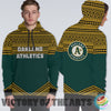 Simple Color Floral Oakland Athletics Hoodie