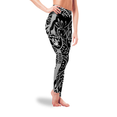 Curly Line Charming Daily Fashion Oakland Raiders Leggings