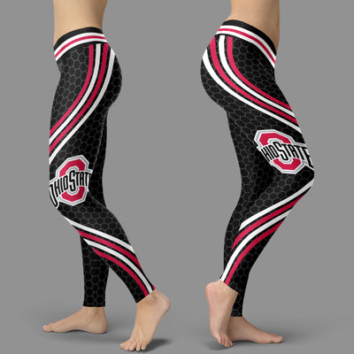 Black Venom Ohio State Buckeyes Leggings