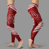 Straight Cute Beautiful Attractive Oklahoma Sooners Leggings