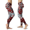 Boho Oklahoma Sooners Leggings With Fantastic Art