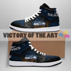 Simple Camo Logo Seattle Seahawks Jordan Sneakers