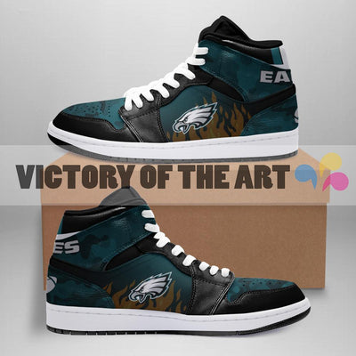 Simple Camo Logo Philadelphia Eagles Jordan Sneakers