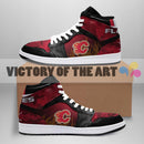 Simple Camo Logo Calgary Flames Jordan Sneakers
