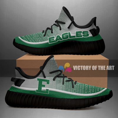 Colorful Line Words Eastern Michigan Eagles Yeezy Shoes