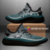 Colorful Line Words Philadelphia Eagles Yeezy Shoes