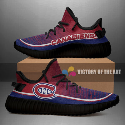 Colorful Line Words Montreal Canadiens Yeezy Shoes