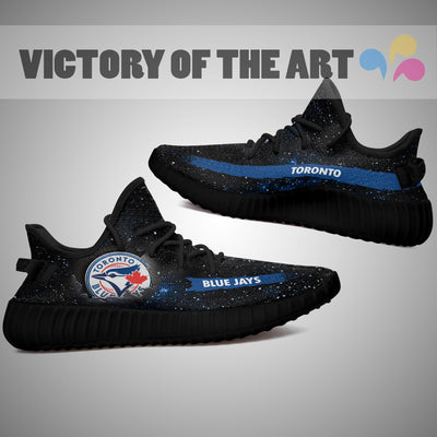 Art Scratch Mystery Toronto Blue Jays Yeezy Shoes