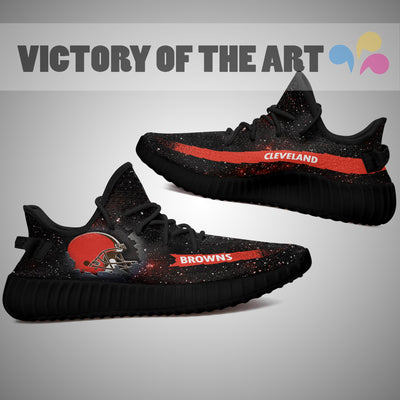 Art Scratch Mystery Cleveland Browns Yeezy Shoes