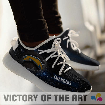 Art Scratch Mystery Los Angeles Chargers Yeezy Shoes