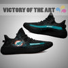 Art Scratch Mystery Miami Dolphins Yeezy Shoes