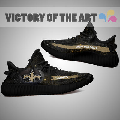 Art Scratch Mystery New Orleans Saints Yeezy Shoes