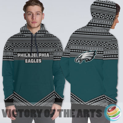 Simple Color Floral Philadelphia Eagles Hoodie