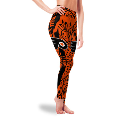 Curly Line Charming Daily Fashion Philadelphia Flyers Leggings