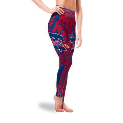 Curly Line Charming Daily Fashion Philadelphia Phillies Leggings