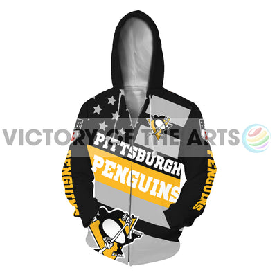 Proud Of American Stars Pittsburgh Penguins Hoodie