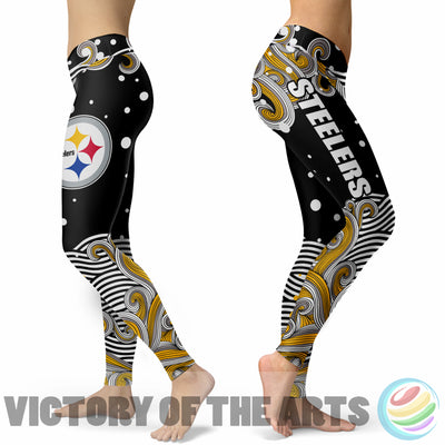 Great Summer With Wave Pittsburgh Steelers Leggings